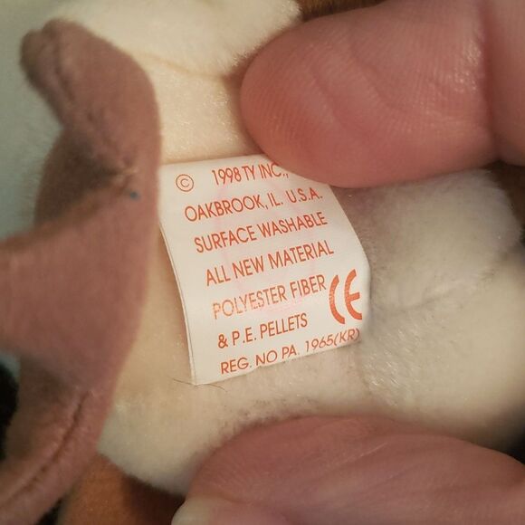 Vintage 1998 Ty Beanie Baby WISE the Owl - "Class of 1998" - Picture 8 of 8